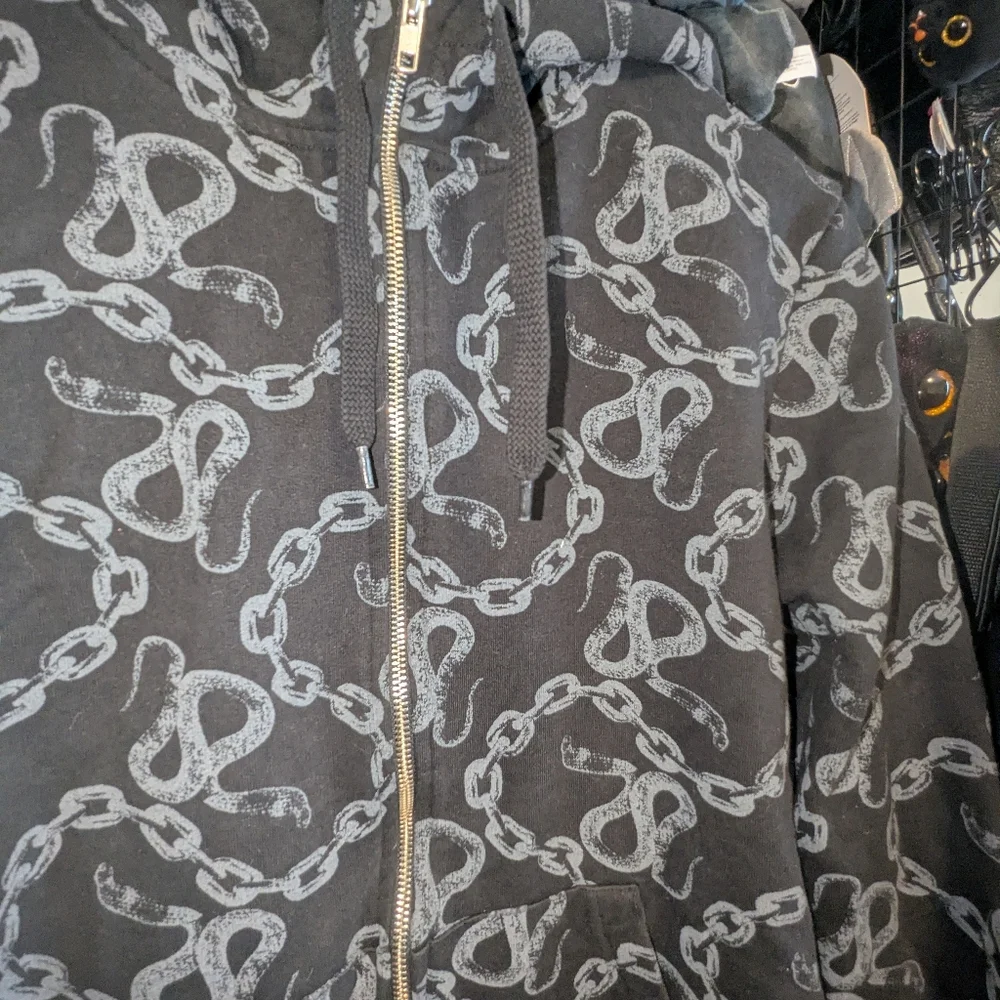Grunge Chains And Snakes Hoodie - Picture 3 of 4